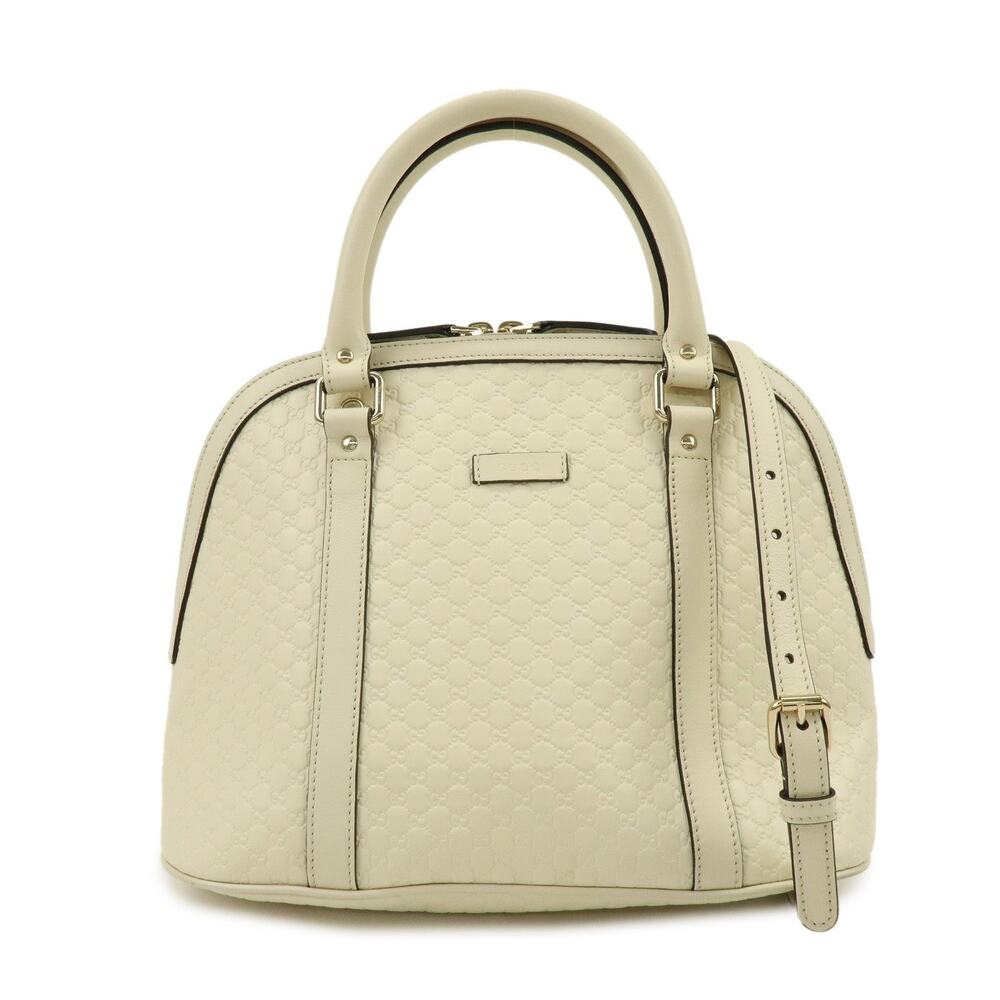 Gucci Microguccissima Leather Dome Handbag Beige